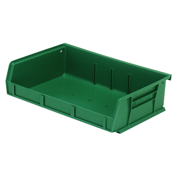 Quantum Storage Systems 7-3/8" x 11" x 3" ULTRA SERIES STACK AND HANG BIN - Green QUS236GN